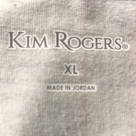 Kim Rogers Plaid Scoop Long Sleeve Top New With Tags Snowflakes - Picture 6 of 7